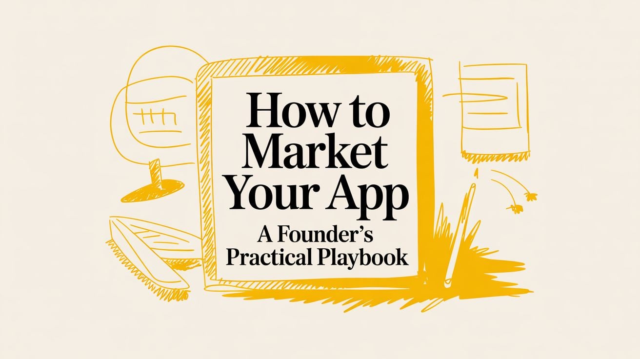 How to Market Your App a Founder's Practical Playbook