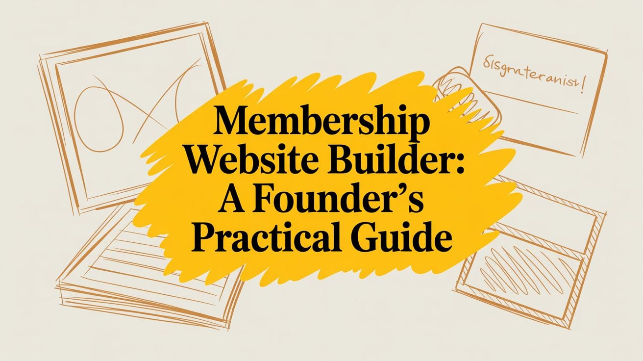 Membership Website Builder: A Founder's Practical Guide