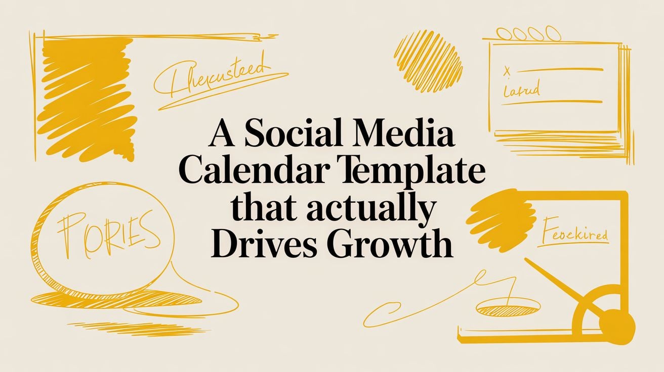 A Social Media Calendar Template That Actually Drives Growth