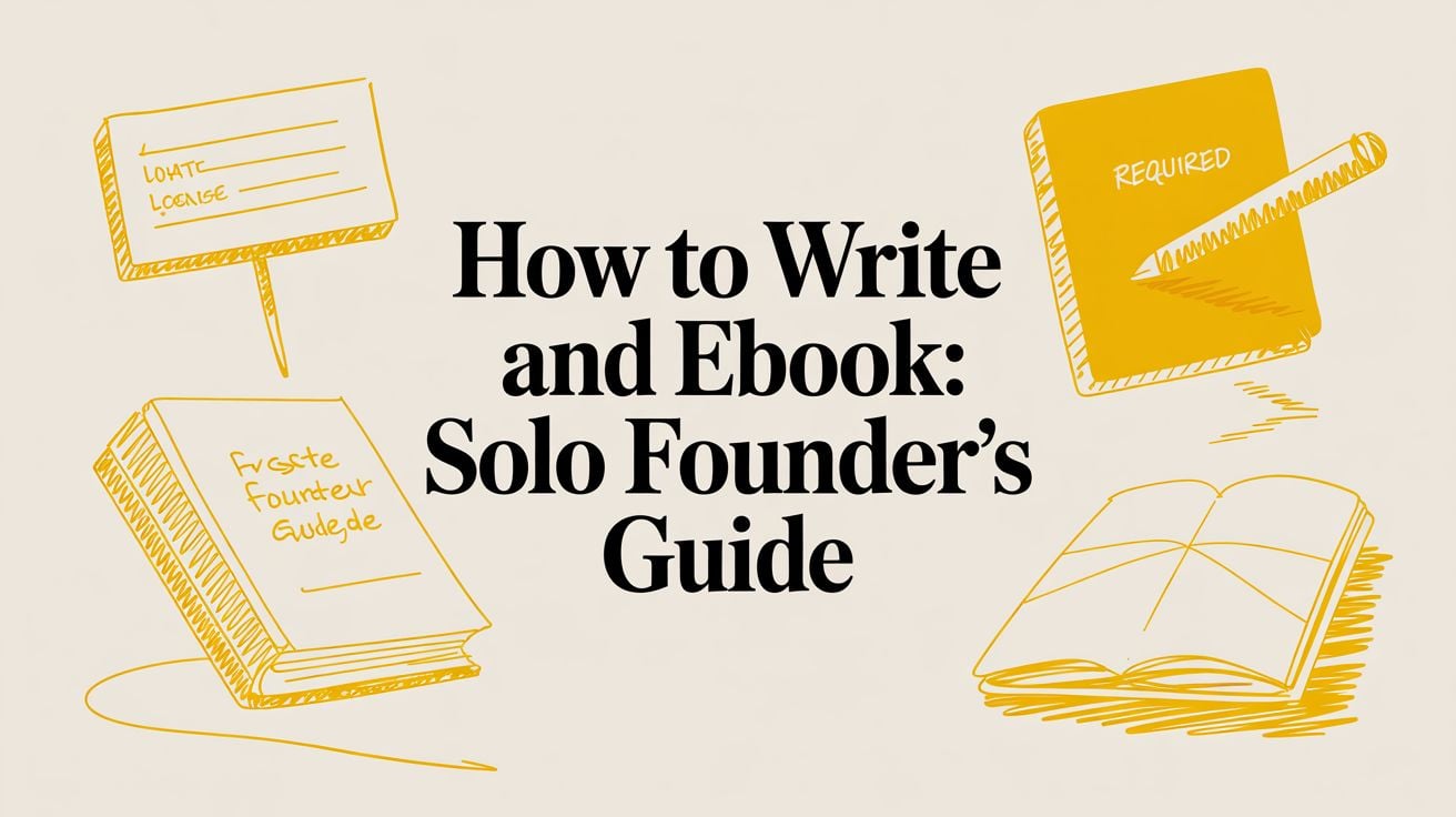 How to Write and Ebook: Solo Founder's Guide